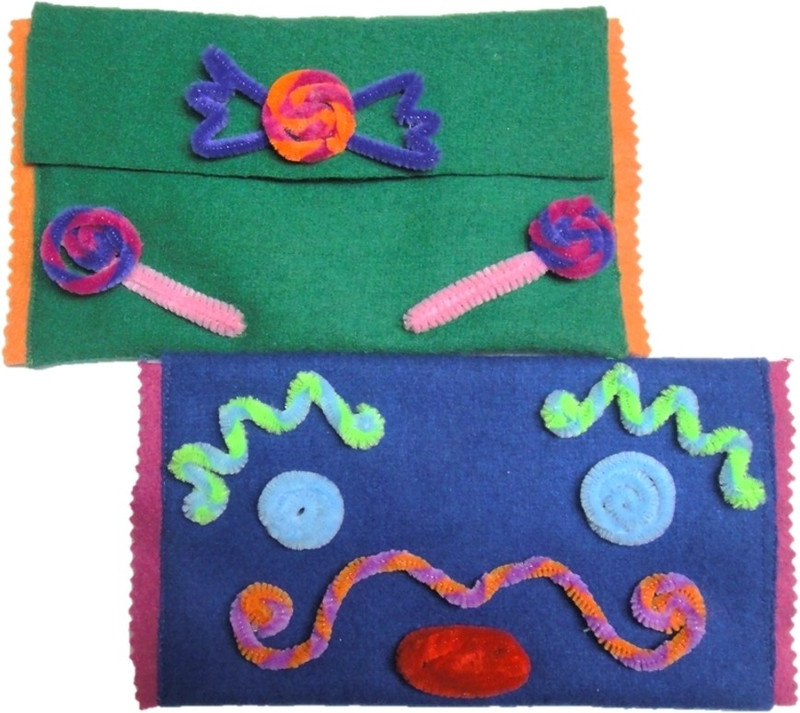 Imagimake Snappies Felt Craft Pouch - Design a Pouch with Pipe Cleaners Imagimake Snappies Felt Craft Pouch - Design a Pouch with Pipe Cleaners