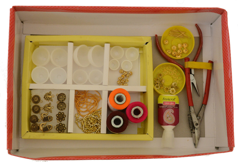 ecaart Silk Thread Jhumkas Making Kit Full Kit