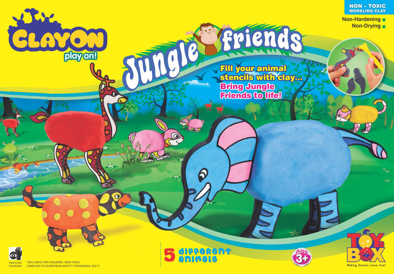Toysbox Clay On - Jungle Friends Toysbox Clay On - Jungle Friends