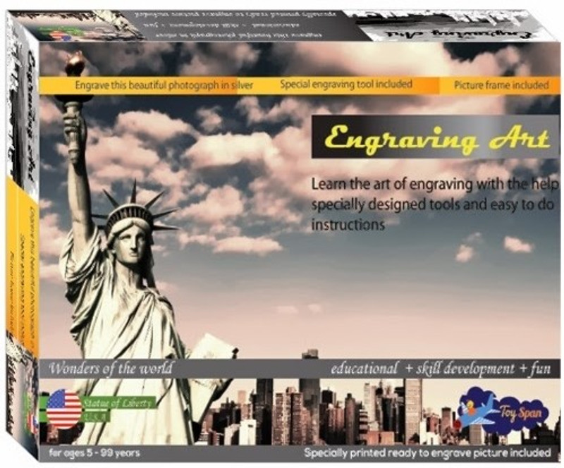 Sunny Engraving Art - Statue of Liberty Sunny Engraving Art - Statue of Liberty