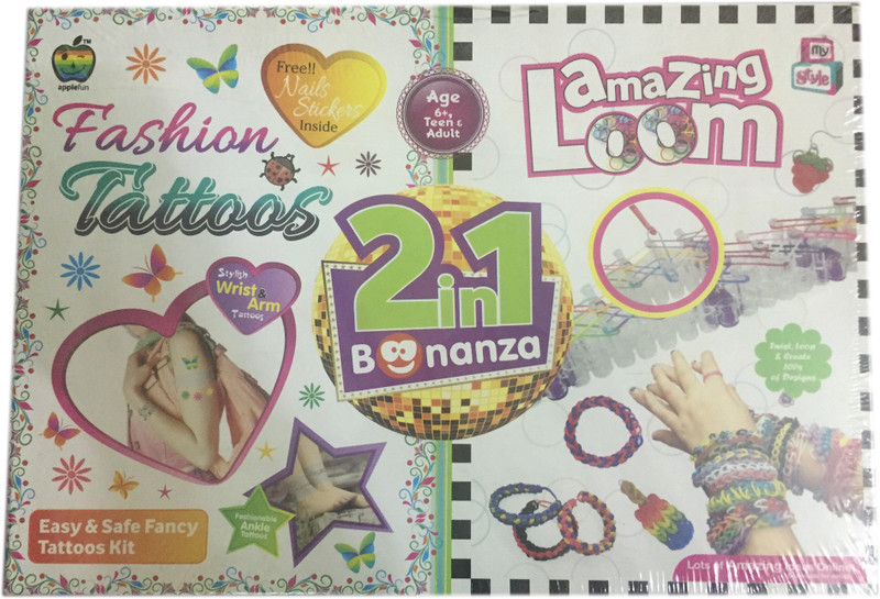 Cp Bigbasket 2 in 1 Fashion Tattoos - Amazing Loom Cp Bigbasket 2 in 1 Fashion Tattoos - Amazing Loom