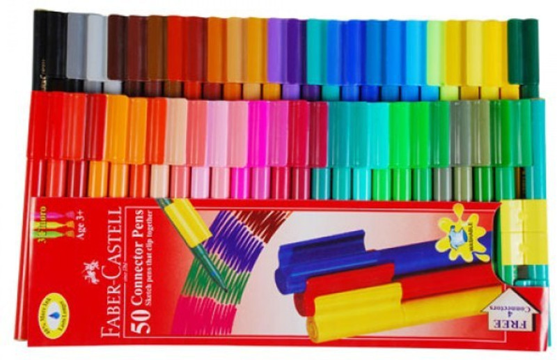 Faber-Castell Sketch Pen with Washable Ink(Multicolor)