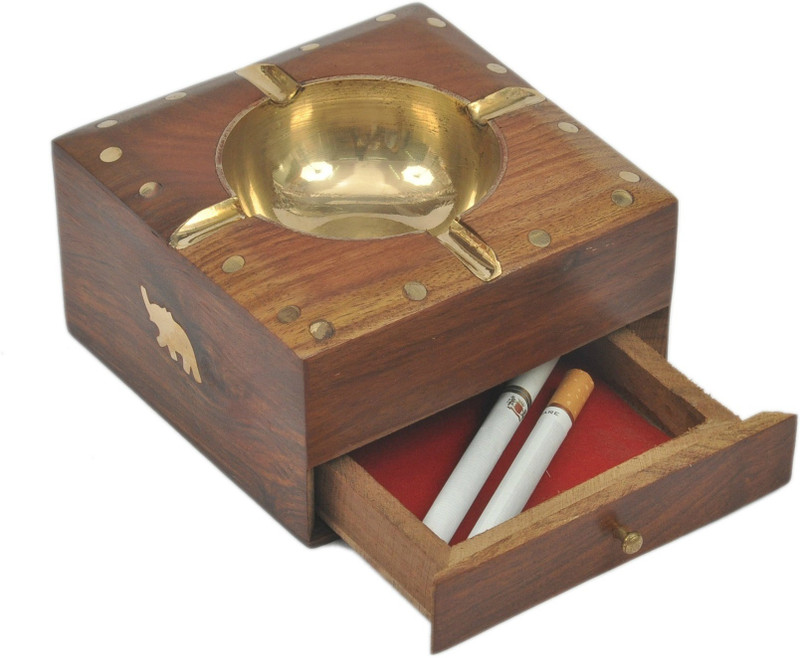 Artist Haat Wood Handicraft Cum Cigarette Drawer Handmade Brown Wooden Ashtray(Pack of 1) RS.499 (72.00% Off) - Flipkart