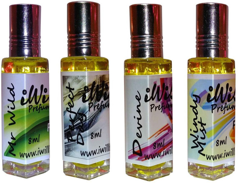 iwill Premium Mr Wild, Perfect Day, Devine, Windy Mist Non Alcoholic Fancy Perfume 32 ml Pack Floral Attar(Woody)