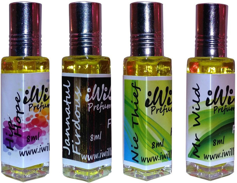 iwill Premium Hip Hope, Jannat ul Firdous, Nie Thief, Jannat ul Firdous Non Alcoholic Fancy Perfume 32 ml Pack Floral Attar(Fruity)
