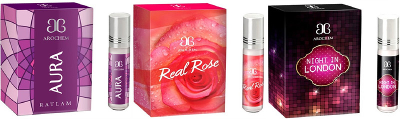 Arochem Night in london Real rose Aura Combo Floral Attar(Rose)