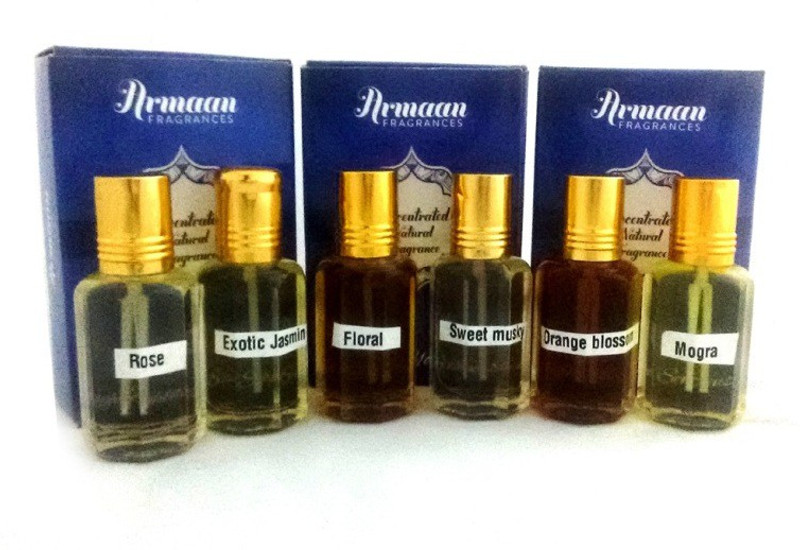 Armaan Pack of 6 Pcs Set Floral Attar(Floral) Armaan Pack of 6 Pcs Set Floral Attar(Floral)