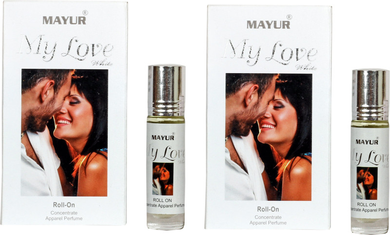 Mayur My Love White Pack Of 2 Floral Attar(White Water Lily)