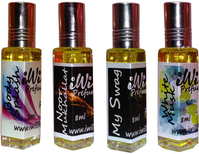 iwill Premium Body Splash, White Mussk, My Swag, Noor Mukhallat Non Alcoholic Fancy Perfume 32 ml Pack Floral Attar(Woody)