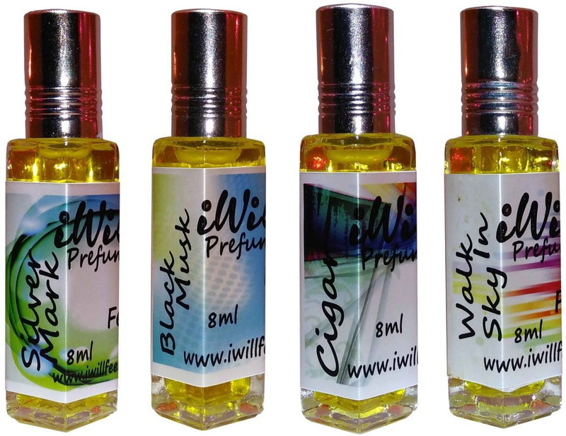 iwill Premium Silver Mark, Black Mussk, Silver Mark, Walk In Sky Non Alcoholic Fancy Perfume 32 ml Pack Floral Attar(Woody)