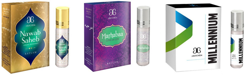 Arochem Nawab saheb marhabaa Millennium Combo Floral Attar(Rose)