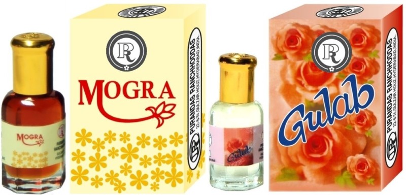 Purandas Ranchhoddas PRS Gulab & Mogra 12ml Each Floral Attar(Floral)