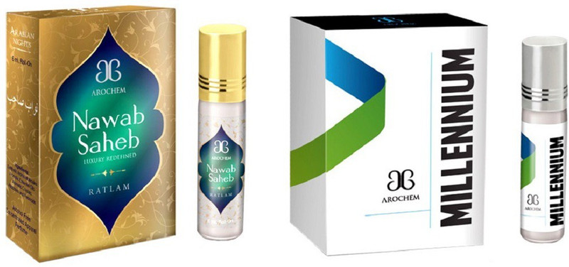 Arochem Millennium Nawab saheb Combo Floral Attar(Rose)