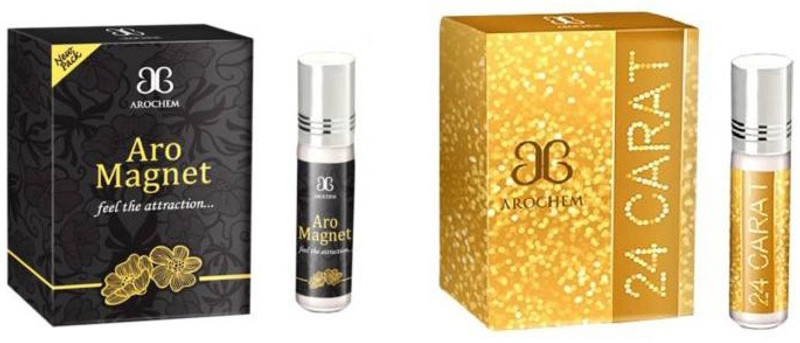 Arochem Aro Magnet and 24Carat (Combo Pack) Herbal Attar(Musk)