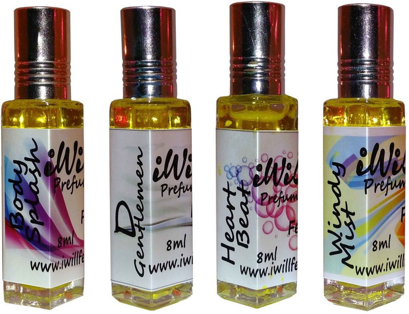 iwill Premium Body Splash, D Gentleman, Heart Beat, Windy Mist Non Alcoholic Fancy Perfume 32 ml Pack Floral Attar(Woody)