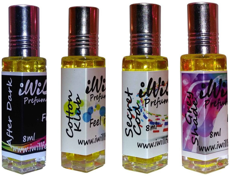 iwill Premium After Dark, Cotton Klub, Grey Shade, Secret Cod Non Alcoholic Fancy Perfume 32 ml Pack Floral Attar(Woody)
