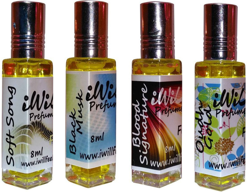 iwill Premium Soft Song, Black Mussk, Blood Signature, Oudh Gold Non Alcoholic Fancy Perfume 32 ml Pack Floral Attar(Gold Musk)
