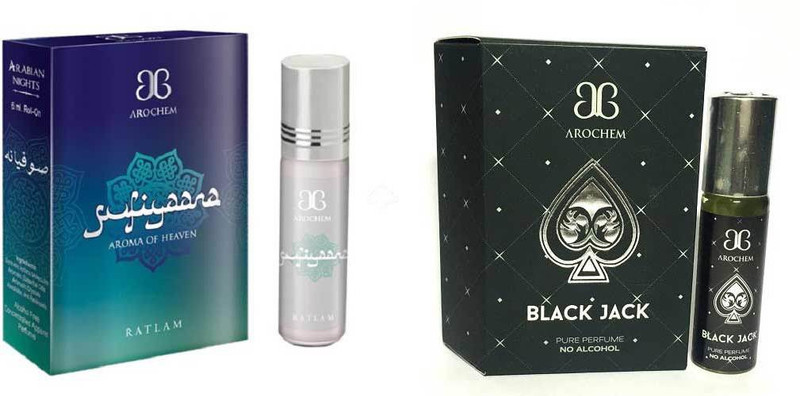 Arochem Sufiyaana Black Jack Combo Floral Attar(Musk)