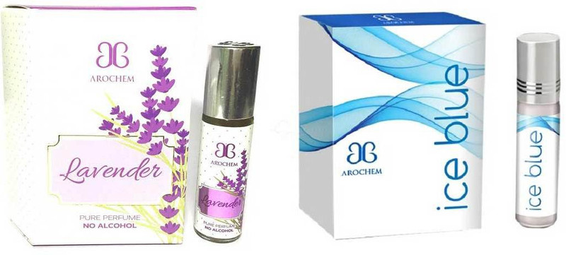 Arochem Ice blue Lovender Combo Floral Attar(Sandalwood)