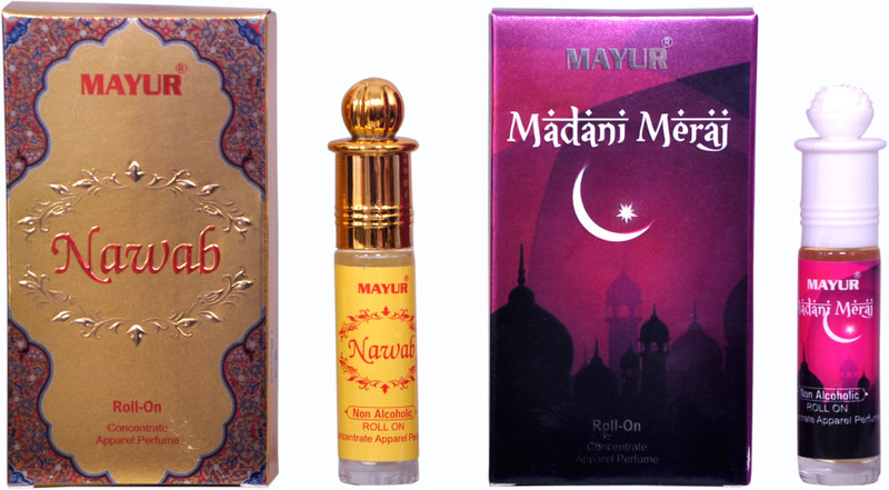Mayur Nawab and Maadani Meraj (2pcs of 8ml) Floral Attar(Citrus)