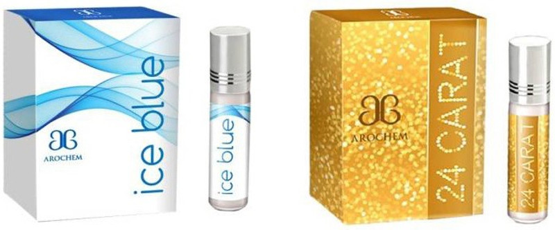 Arochem Ice Blue and 24Carat Herbal Attar(Musk)