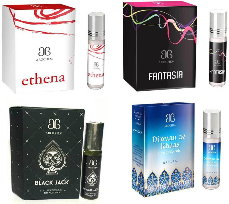 Arochem Deewan ae khas Ethena Fantasia Black Jack Combo Floral Attar(Floral)