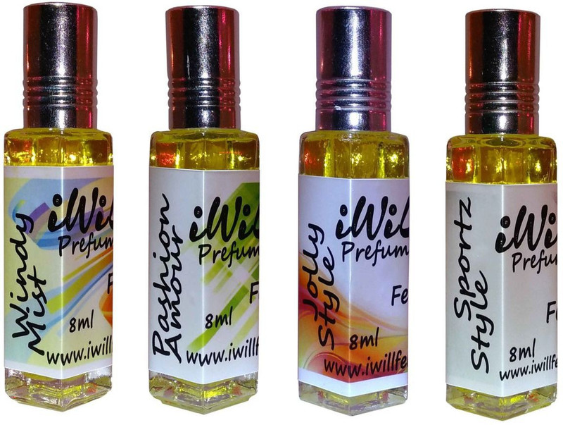 iwill Premium Windy Mist, Pashion Amour, Jolly Style, Sportz Style Non Alcoholic Fancy Perfume 32 ml Pack Floral Attar(Musk Arabia)