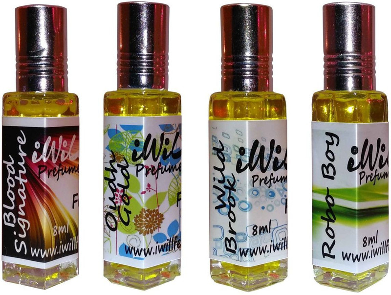 iwill Premium Blood Signature, Oudh Gold, Robo Boy, Wild Brook Non Alcoholic Fancy Perfume 32 ml Pack Herbal Attar(Floral)