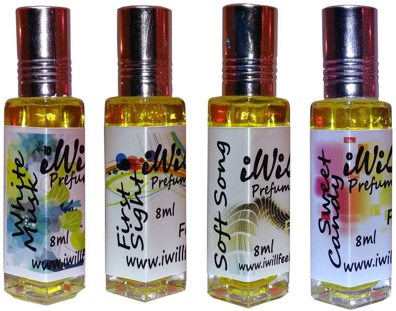 iwill Premium White Mussk, First Sight, Soft Song, Sweet Candy Non Alcoholic Fancy Perfume 32 ml Pack Floral Attar(Spicy)