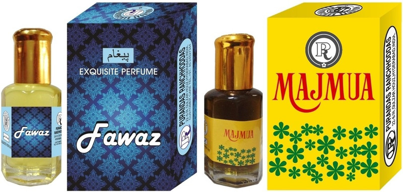 Purandas Ranchhoddas PRS Fawaz & Majmua 12ml Each Herbal Attar(Fruity)