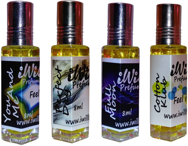 iwill Premium You and Me, Perfect Day, Full Moon, Cotton Klub Non Alcoholic Fancy Perfume 32 ml Pack Floral Attar(Woody)