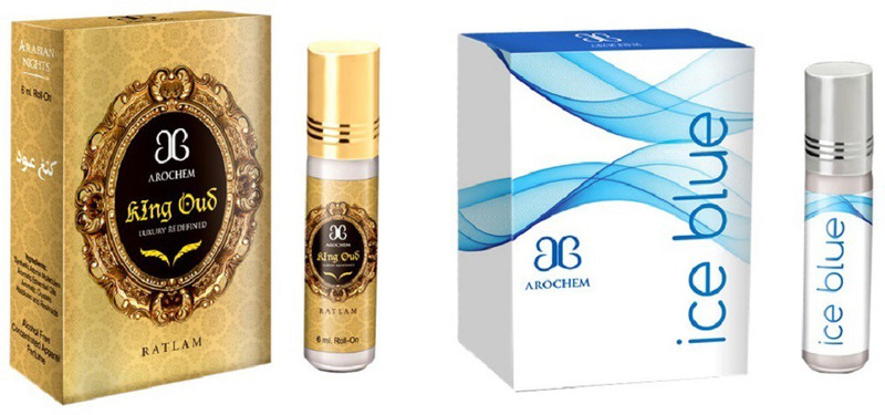 Arochem Ice blue king oudh Combo Floral Attar(Sandalwood) RS.225 (71.00% Off) - Flipkart