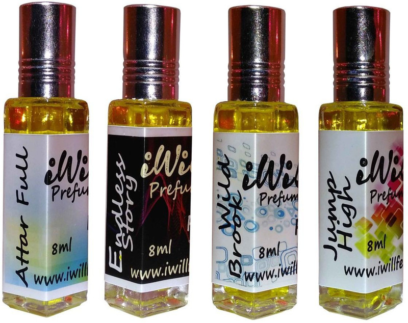 iwill Premium Attarfull, Endless Story, Wild Brook, Jump High Non Alcoholic Fancy Perfume 32 ml Pack Floral Attar(Spicy)