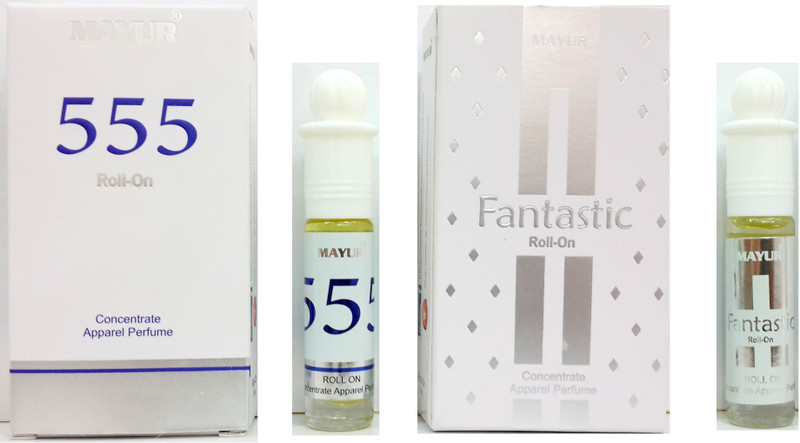 Mayur Attar combo (555 8ml + Fantastic 8ml) Floral Attar(Gold Musk)