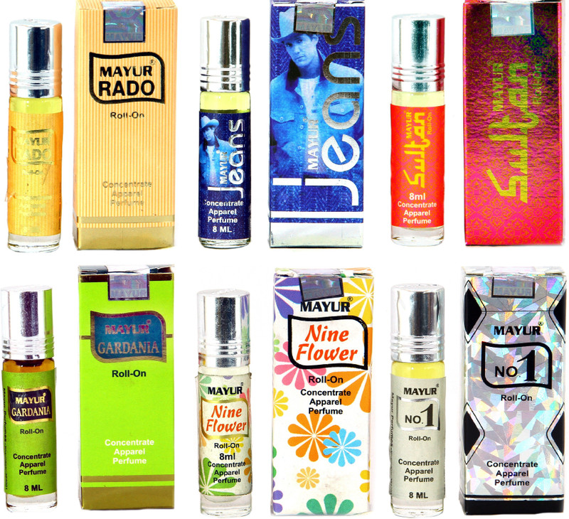 Mayur Set Of Natural Fancy Fragracnes 8 Ml Each Non Alcoholic Floral Attar(Citrus)