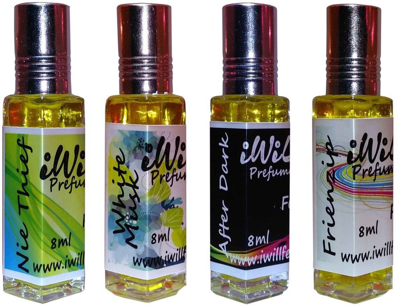 iwill Premium Nie Thief, White Mussk, After Dark, Friendzip Non Alcoholic Fancy Perfume 32 ml Pack Floral Attar(Musk Arabia)