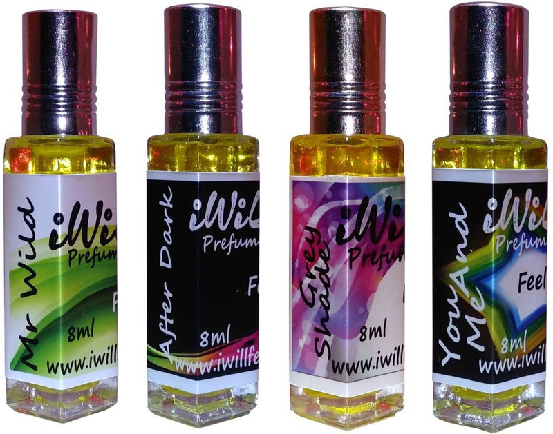 iwill Premium Mr Wild, After Dark, Grey Shade, You and Me Non Alcoholic Fancy Perfume 32 ml Pack Floral Attar(Fruity)