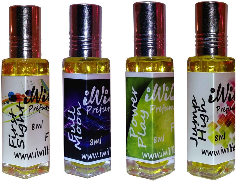 iwill Premium First Sight, Jump High, Full Moon, Power Play Non Alcoholic Fancy Perfume 32 ml Pack Floral Attar(Woody)
