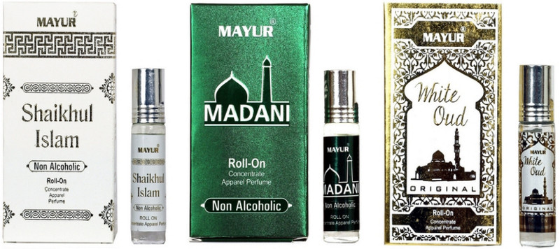 Mayur Different Arabian Fragrance(3pcs of 8ml) Floral Attar(Islamic Bakhur)