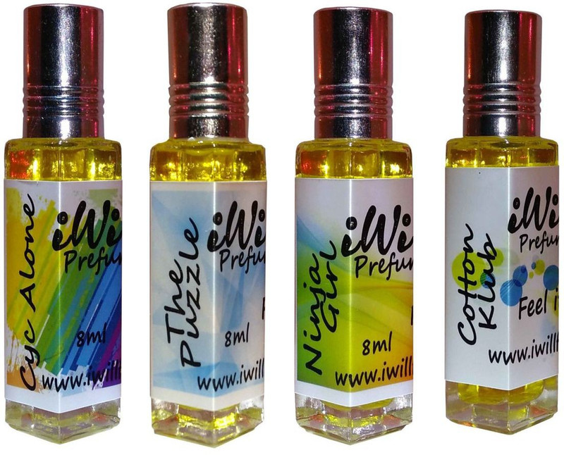 iwill Premium Cyc Alone, The Puzzle, Ninja Girl, Cotton Klub Non Alcoholic Fancy Perfume 32 ml Pack Floral Attar(Spicy)