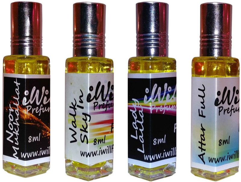 iwill Premium Noor Mukhallat, Walk In Sky, Lady Laila, Attarfull Non Alcoholic Fancy Perfume 32 ml Pack Floral Attar(Musk Arabia)