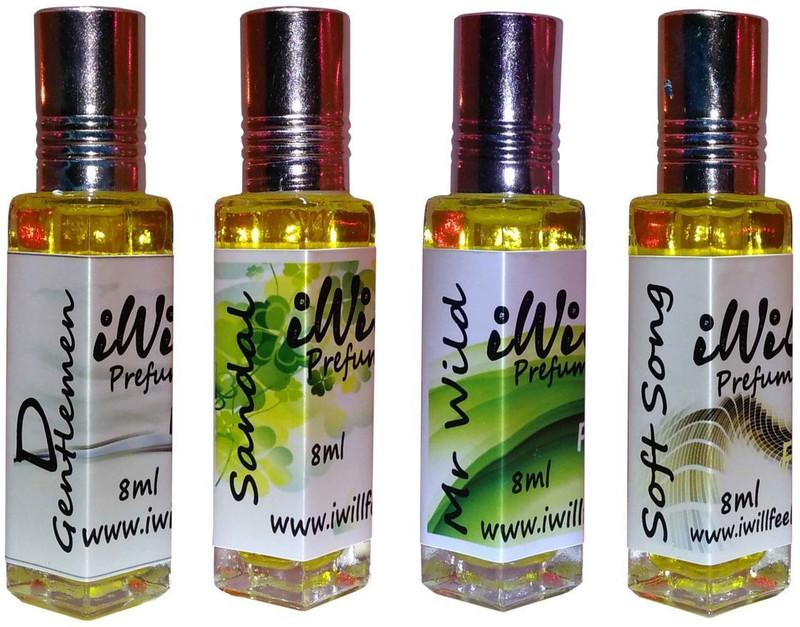 iwill Premium D Gentleman, Sandal, Mr Wild, Soft Song Non Alcoholic Fancy Perfume 32 ml Pack Floral Attar(Spicy)