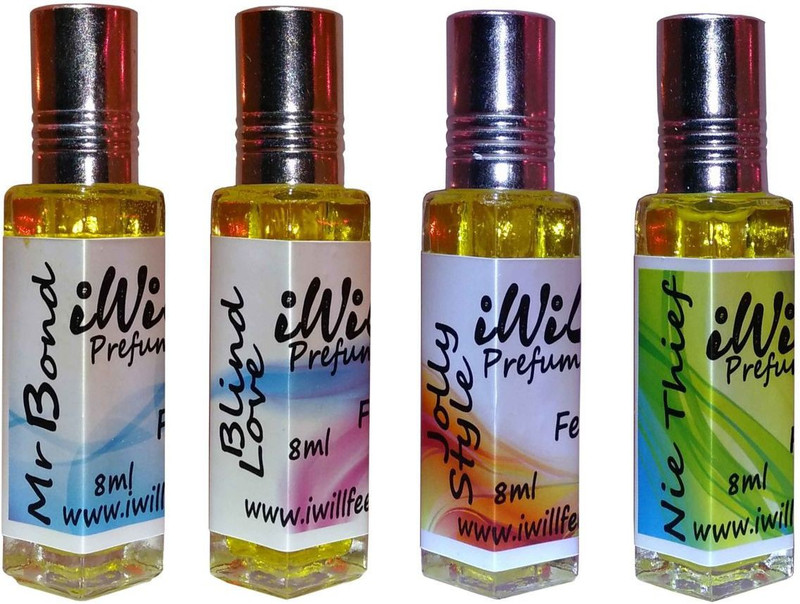 iwill Premium Mr Bond, Blind Love, Nie Thief, Jolly Style Non Alcoholic Fancy Perfume 32 ml Pack Floral Attar(Musk Arabia)
