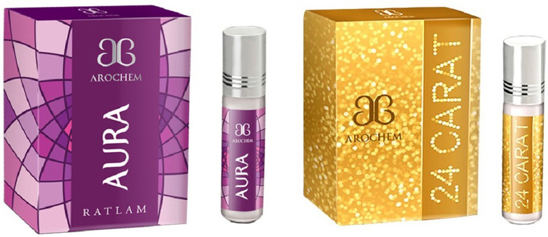 Arochem 24Carat Aura Combo Floral Attar(Rose)