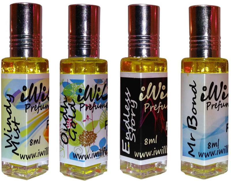 iwill Premium Windy Mist, Oudh Gold, Endless Story, Mr Bond Non Alcoholic Fancy Perfume 32 ml Pack Floral Attar(Gold Musk)