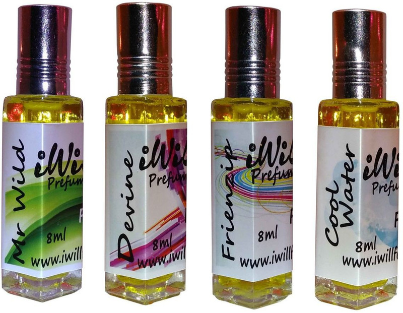 iwill Premium Mr Wild, Devine, Friendzip, Cool Water Non Alcoholic Fancy Perfume 32 ml Pack Floral Attar(Woody)