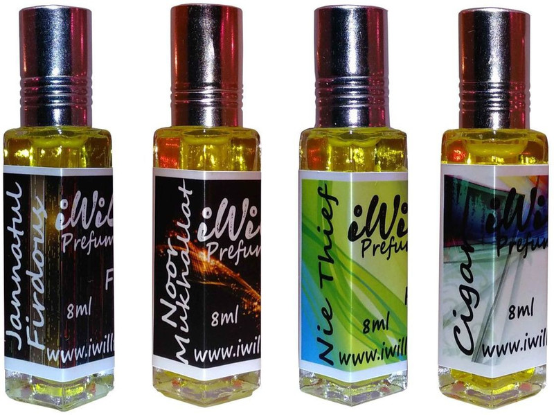 iwill Premium Jannat ul Firdous, Nie Thief, Cigar, Noor Mukhallat Non Alcoholic Fancy Perfume 32 ml Pack Herbal Attar(Floral)