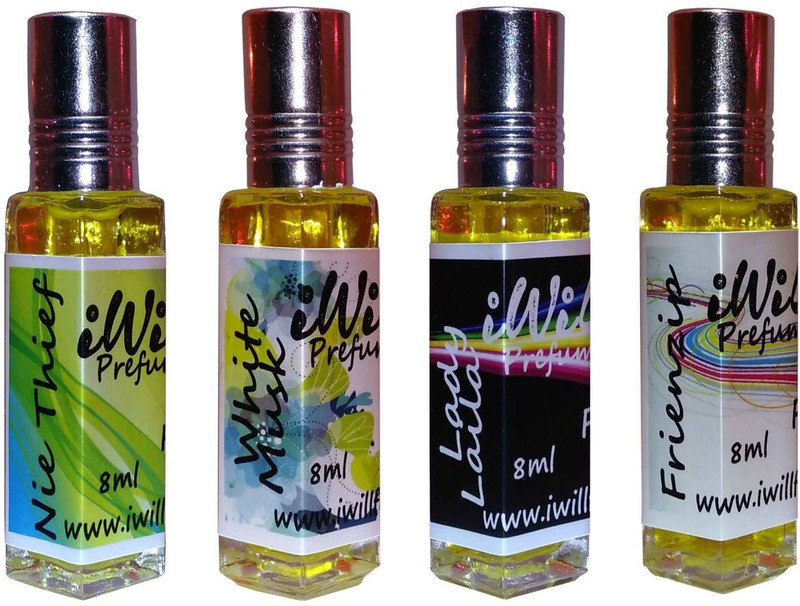 iwill Premium Lady Laila, Friendzip, White Mussk, Nie Thief Non Alcoholic Fancy Perfume 32 ml Pack Herbal Attar(Floral)