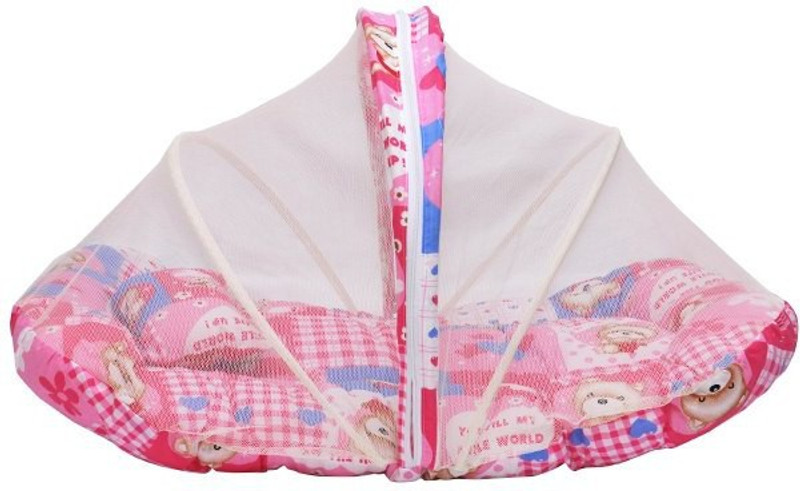 Sea Tex Baby Sleeping Bed Standard Foldable Mosquito Net with Zipper(Cotton and Recron, Multicolor) RS.360 (58.00% Off) - Flipkart