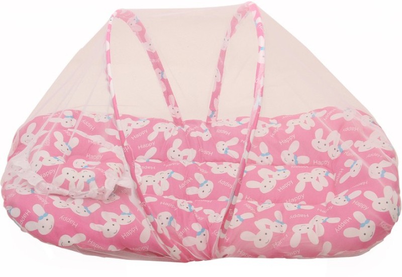 Hum Net Bed Standard Tent Style(Fabric, Pink)